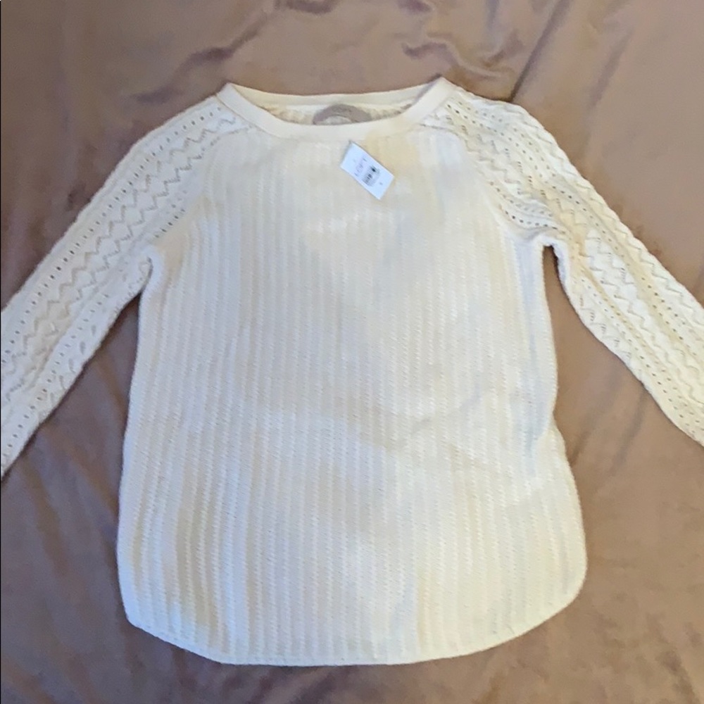 nwt Cream Loft sweater